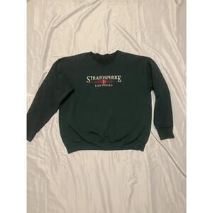 Vintage Stratosphere Las Vegas Sweatshirt Embroidered Womens Flawed fits like XL